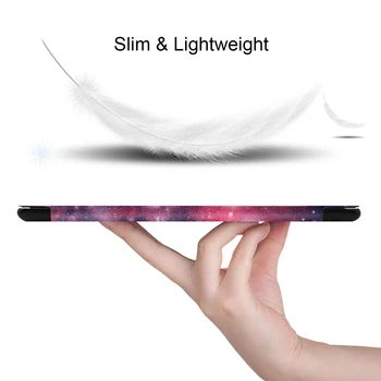 Mados Tablet Case For Samsung Tab 10.1 colių 2019 SM-T510 T515 plonas flip case for Samsung Galaxy TAB 10.1 T510 Stovėti atveju