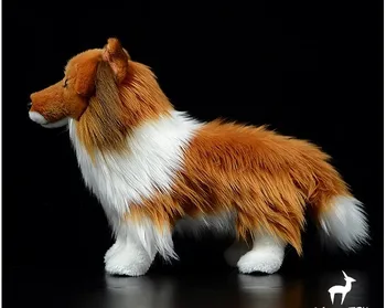 Karšto Originalus Pasienio Kolis Dog26cm Minkšti Pliušiniai Žaislai Supe Mielas Vaikas Berniukas Dovanų Tikroviška Gyvūnų Lėlės dovanų