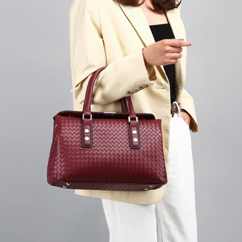 2020 Naujas Ponios Europos ir Amerikos Mados Rankinės Atsitiktinis Moterų Pečių Maišą Aukštos Kokybės Audiniai Krepšys Klasikinis Elegantiškas Tote Bag