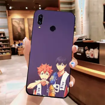 Haikyuu tinklinis Japonijos anime coque padengti funda Telefoną Atveju Xiaomi Redmi pastaba 7 8 9 t k30 max3 9 s 10 pro lite