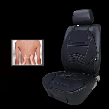 Karšto pardavimo Universal Black 12V Minkštas Sustorėjimas, Šildomos Automobilių Sėdynės Pagalvėlės Žiemą Šilčiau Sėdynės Šildytuvas su Temperatūros Reguliatorius