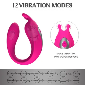 G Spot Klitorio Vibratoriai Spenelių Makšties Vibratorius Suaugusiųjų Sekso Žaislai su Dviguba Varikliai Moterų, Vyrų, Vyrų, Moterų, Porų