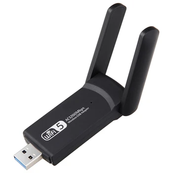 1900Mbps Wireless USB 3.0 Tinklo plokštė 802.11 Ac Dual Band 2.4 G/5.8 Ghz Wifi Adapterio plokštę Dongle Receiver1