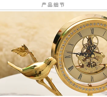 Modernūs, Prabangūs Kūrybos Stalo Laikrodis Aukso, Vario Paprastų Amerikiečių Minimalistinės Stalo Laikrodis Kambarį Namuose Dector Reloj Sumalti G5B