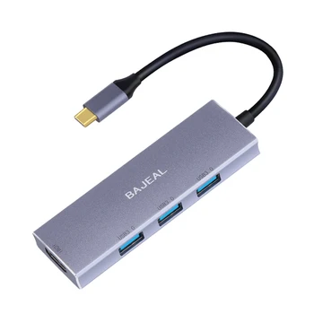 Pratęsimo Konverteris Adapteris Jungtis 4 1 Tipo C HUB 4K HDMI 3 USB 3.0 Multi-USB Adapteris Nešiojamas asmeninis KOMPIUTERIS