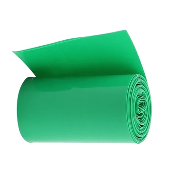 CNIM Karšto 2M 50mm Tamsiai Žalios spalvos PVC Šilumos Susitraukiančių Vamzdžiai Vyniojami 2 x 18650 Baterija