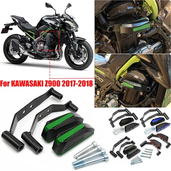 Už KAWASAKI Z900 Z 900 2017 2018 Motociklo Rėmo Crash Pad Variklio apsauga Apima Slankiklį Raštas Kėbulo Rėmo Kritimo Apsauga