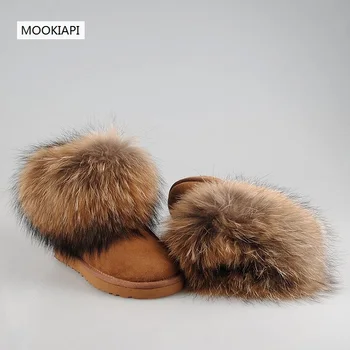 Naujausi aukštos kokybės moteriški sniego batai Europoje 2019, nekilnojamojo avikailio, vilna, nemokamas pristatymas, moterų batai