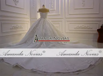 2020 m. Dubajaus vestuvių suknelė prabanga shinny bling vestuvių suknelė nuo peties dirželiai tikrasis darbas, foto prekės