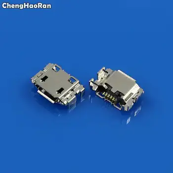 ChengHaoRan 10vnt Micro USB 5pin Moterų Jungtis Mobilusis Telefonas, Mini USB Lizdas Įkrovimo lizdas kištukinis Lizdas Keturių Pėdų Plug
