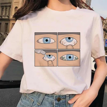Nauja Vasaros Kūrybiškumą, Print T Marškinėliai Moterims Harajuku Juokinga Spausdinti Femme marškinėliai Atsitiktinis Viršūnes Tee Asmenybės Moterų Marškinėlius Moteris