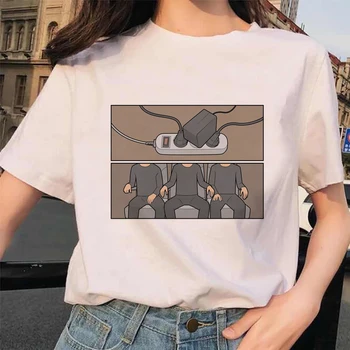 Nauja Vasaros Kūrybiškumą, Print T Marškinėliai Moterims Harajuku Juokinga Spausdinti Femme marškinėliai Atsitiktinis Viršūnes Tee Asmenybės Moterų Marškinėlius Moteris