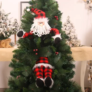Minkštas Mielas Skrybėlę Kambarį Kalėdų Eglutė Topper Daugiafunkcį Namų Poseable Ginklų Žiemos statuso neturinčio neaustinio Audinio, Švenčių dekoravimas