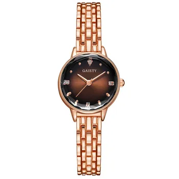 Prabanga Moterų Laikrodžiai Rose Aukso Diržas Paprasta Europos Stiliaus Žiūrėti Kvarco Lady Laikrodis Moterų Mados Suknelė Laikrodžio Apyrankė#D