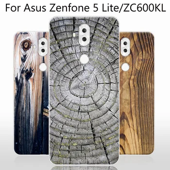 2VNT Medienos grūdų Asus Zenfone 5 Lite Padengti Minkšta atvejais Asus Zenfone5 Lite telefoną Atveju Zenfone 5Lite ZC600KL shell