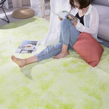 Šiaurės Stiliaus ilgų plaukų mada miegamajame kiliminė danga bay lange naktiniai kilimėlį galima skalbti asmenybės antklodė Gradiento spalvos kambarį kilimas