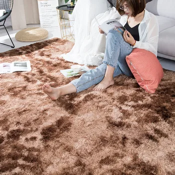 Šiaurės Stiliaus ilgų plaukų mada miegamajame kiliminė danga bay lange naktiniai kilimėlį galima skalbti asmenybės antklodė Gradiento spalvos kambarį kilimas