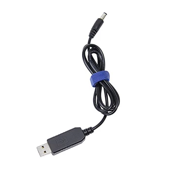 USB DC Konvertuoti Kabelis 5V Įtampos, Žingsnio Iki Kabelių 5.5x2.1mm DC Male 1M Naujas