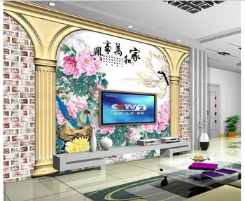 3d tapetai, 3d tv tapetų neaustinių Xingzhong Europos Romos skiltyje, ir visi TV nustatymas, sienų tapyba tapetai