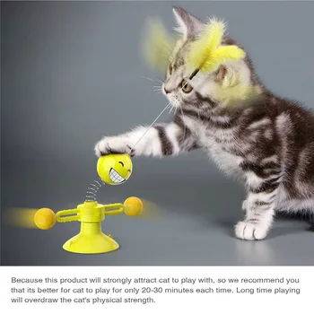 Naujas Pet Žaislas Karšto Stiliaus Kačių Žaislų Namuose Plunksnų Kamuolys Žaislas Funny Cat Ratas, Pet Žaislas Plunksnų Kamuolys Kačių Žaislų Planeta Verpimo Pet Žaislas