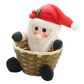 Naujųjų Metų Kalėdų Saldainiai Saugojimo Krepšys Lėlės Vaisių Apdailos Dubenį Sniego, Kalėdų Senelio Elnių Saldainiai Kibirą Stalo Dekoro Saldainiai