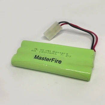 MasterFire 5PACK/DAUG Naujos Originalios 7.2 V AA Ni-MH 1800mAh Baterijos, Įkraunamos NiMH Baterijos, su Kištukais