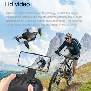 4K-FPV H2 Mini Drone Su 500 MAh Baterija, didelės raiškos Nuotraukas Ir Vaizdo įrašus, 5G WiFi Perdavimo Dual Skrydžio Metu Oro Slėgio Drone