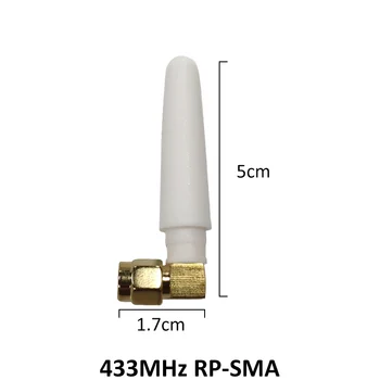 433Mhz Antena 2dbi GSM 433 mhz RP-SMA Jungtis Gumos vandeniui Lorawan antena+ IPX SMA Male Pratęsimo Laido Galiuku Laidu