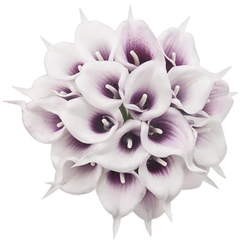 1 Gabalas PU Gėlių Dekoracija Šalis Tiekimo Kambarys Lentelė, Vestuvių Dekoras Nekilnojamojo Touch Ryškus Calla Lily Dirbtinės Gėlės