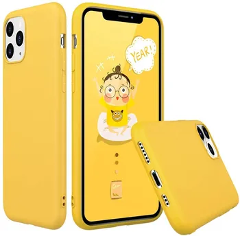 Pasteliniai guminiai atveju Iphone 12 / Pro geltona
