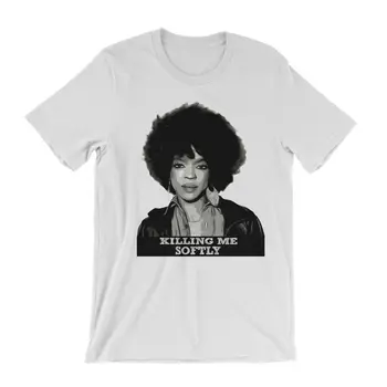 Lauryn Hill Marškinėliai - nužudyti Mane, Tyliai Fugees Wyclef Jean Vinilo 90-ųjų Hip-Hop trumpomis Rankovėmis, Medvilnės Mados T-Shirt Nemokamas Pristatymas