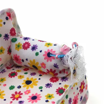 Naujas Populiarus Juokingi Gėlių Spausdinti Elegantiškos Mini Sofa-lova, Sofa+2 Pagalvės vaikams, Sofos, Kušetės, Žaislai