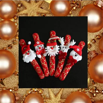 12pcs/daug 2016 Naujas stilius gražus Kalėdų Dekoro Kalėdų dovaną apyrankės žiedo Kalėdų medžiaga paglostyti ratas Naujovė žaislų
