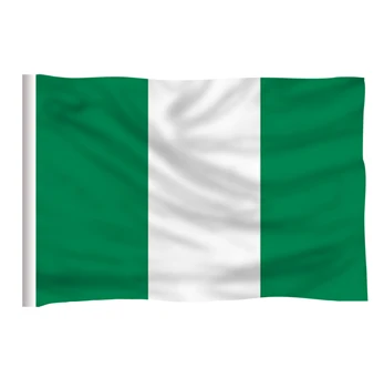 DFLIVE Nigerija Šalies Vėliava, 3x5 FT Spausdinti Poliesteris Skristi 90x150 CM Nigerijos NG Nacionalinės Reklama