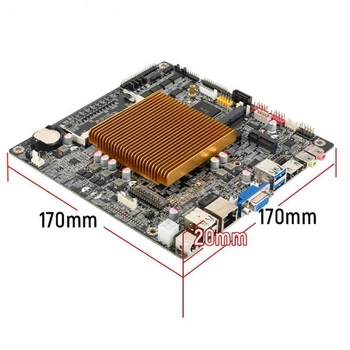 Mini ITX Motininę J1900 Procesorius 2.0 GHz DDR3 8GB/1 600mhz Plonas Mini Mainboard Quad Core motininė Plokštė Stalinių