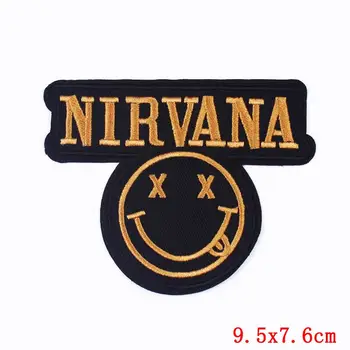 Prajna Nirvana Pleistras Hipių Metalo, Roko Grupė Išsiuvinėti Pleistrai Juostelėmis Drabužių Geležies Pleistrai Lipdukus Ant Drabužių Parch