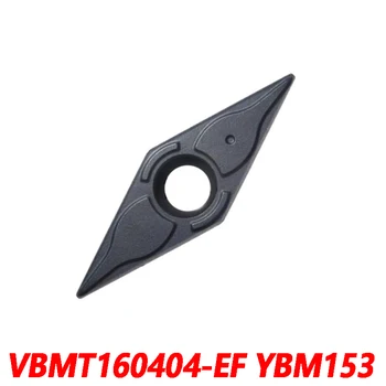 ZCC Originalus VBMT VBMT160404-EF YBM153 10vnt Karbido įterpti CNC tekinimo peilis Tvarkomi nerūdijančio plieno Kokybės užtikrinimo EF