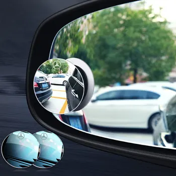 Automobilio galinio vaizdo Veidrodėlis, skirtas Mercedes benz AMG W204 CLA GLA veidrodis 304 nerūdijančio plieno, 360° Sukimosi Blind Spot Plataus kampo veidrodis
