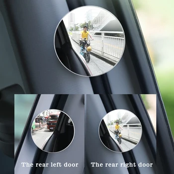 Automobilio galinio vaizdo Veidrodėlis, skirtas Mercedes benz AMG W204 CLA GLA veidrodis 304 nerūdijančio plieno, 360° Sukimosi Blind Spot Plataus kampo veidrodis