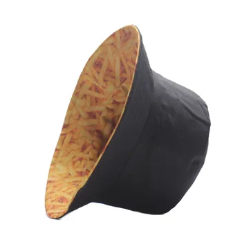 Unisex Pora Vasaros Panama Kibiro Kepurę Bananų Bulvytės Spausdinti Platus Kraštų Saulės Skydelis Hip-Hop Grįžtamasis Žvejo Kepurė