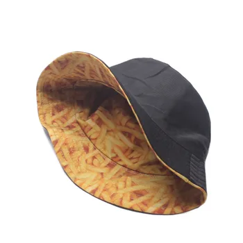 Unisex Pora Vasaros Panama Kibiro Kepurę Bananų Bulvytės Spausdinti Platus Kraštų Saulės Skydelis Hip-Hop Grįžtamasis Žvejo Kepurė