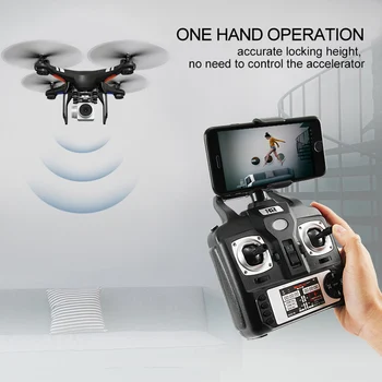 SH5 Plataus kampo RC Oro Drone 4K HD FPV Quadcopter Ultra-ilgas Ištvermės, Sulankstomas Sraigtasparnis, WIFI, Dual GPS Padėties nustatymo Žaislą Dovanų