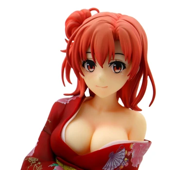 Anime Mano Paauglių Romantiška Komedija SNAFUGK Yuigahama Yui Veiksmų Skaičius, Modelis Kimono Ver. Seksualus Sėdi Mergina Statula Kolekcijos Žaislas