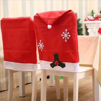 Kalėdų 3D Snaigė Kėdė Padengti Minkšta Skalbti Festivalis Šalis Dekoro Išmatose Kalėdos Bžūp Naujųjų Metų Prekes