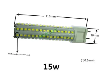G12 LED lempa 85v~265v 110v, 220v G12 LED lemputė Prekybos vieta, kambarinė Dekoratyvinė šviesos diodų (LED) G12 220V 10W 15W