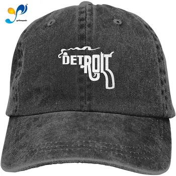 Detroit Smoking Gun Unisex Minkštas Casquette Bžūp Mados Skrybėlę Derliaus Reguliuojamas Beisbolo Kepurės
