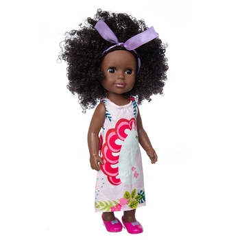 Lėlės pop 2021Dress Africanreborn silikono viny 35cm 14inch mergina poupee boneca kūdikių minkštas žaislas mergina todder