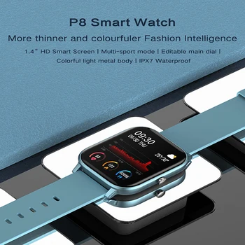 P8 Vyrų, moterų sporto Smart Žiūrėti Mada Sporto Technologijų Smartwatch 