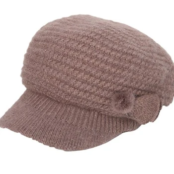 Dizaino Žieminės Kepurės Moterims, Šiltas Megzti Vilnoniai Siūlai Bžūp Megzti Skrybėlę Beanies Beretės 2020 M. Pagal Naujas Taisykles
