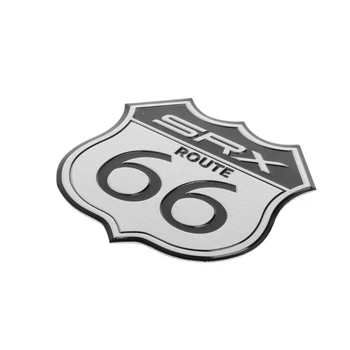 7x7cm Automobilių Lipdukas Stilius Amerika MUMS ROUTE 66 Kelio 3D Metalo Logotipą, Motociklų Lipdukas Kūno Nešiojamas Kabineto Cadillac SRX Ford
